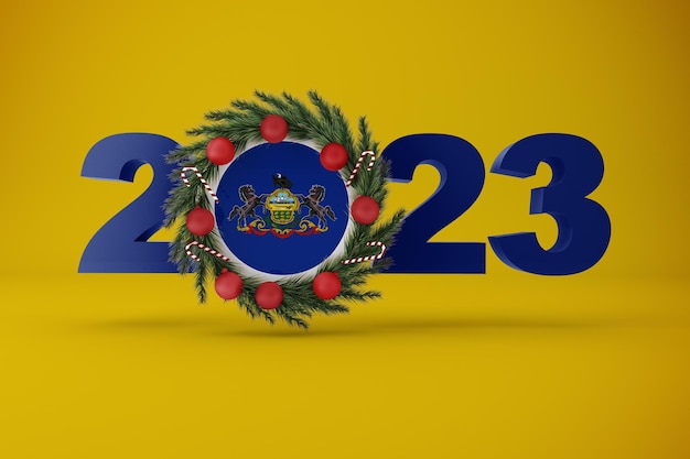 Foto gratuita 2023 pennsylvania con corona