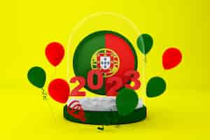 Free photo 2023 portugal globe