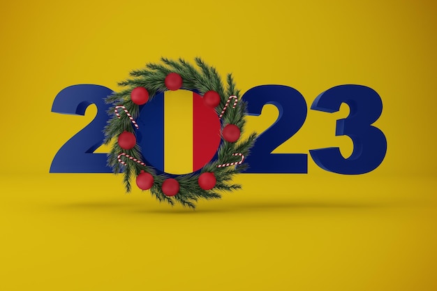 Foto gratuita 2023 romania con corona