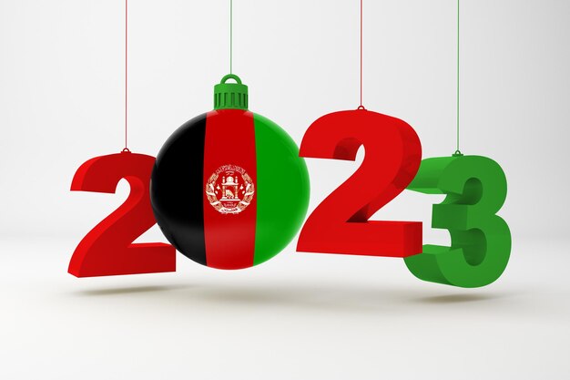 2023 年とアフガニスタンの飾り