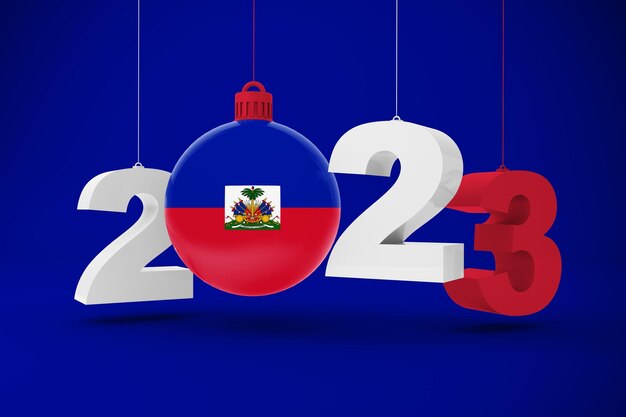 Foto gratuita anno 2023 e ornamento di haiti