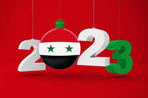 Foto gratuita anno 2023 e ornamento della siria