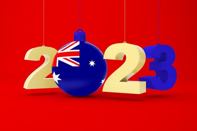 2023年オーストラリア国旗付き