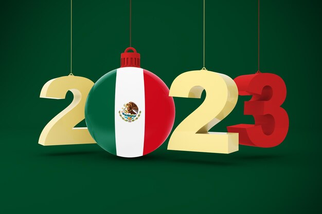 2023 Year With Mexico Flag
