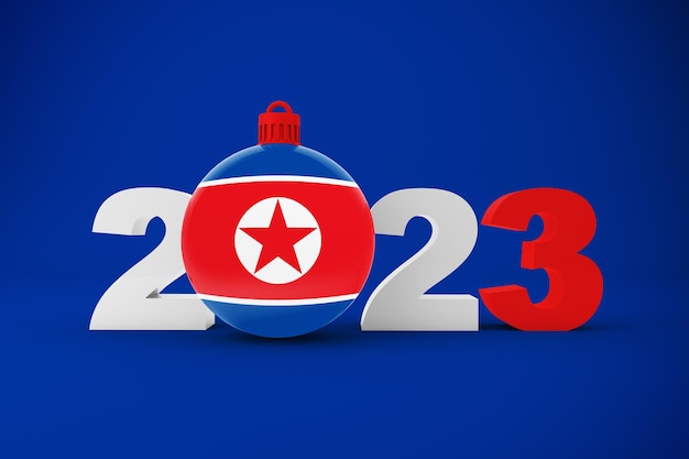 Free photo 2023 year with north korea ornament