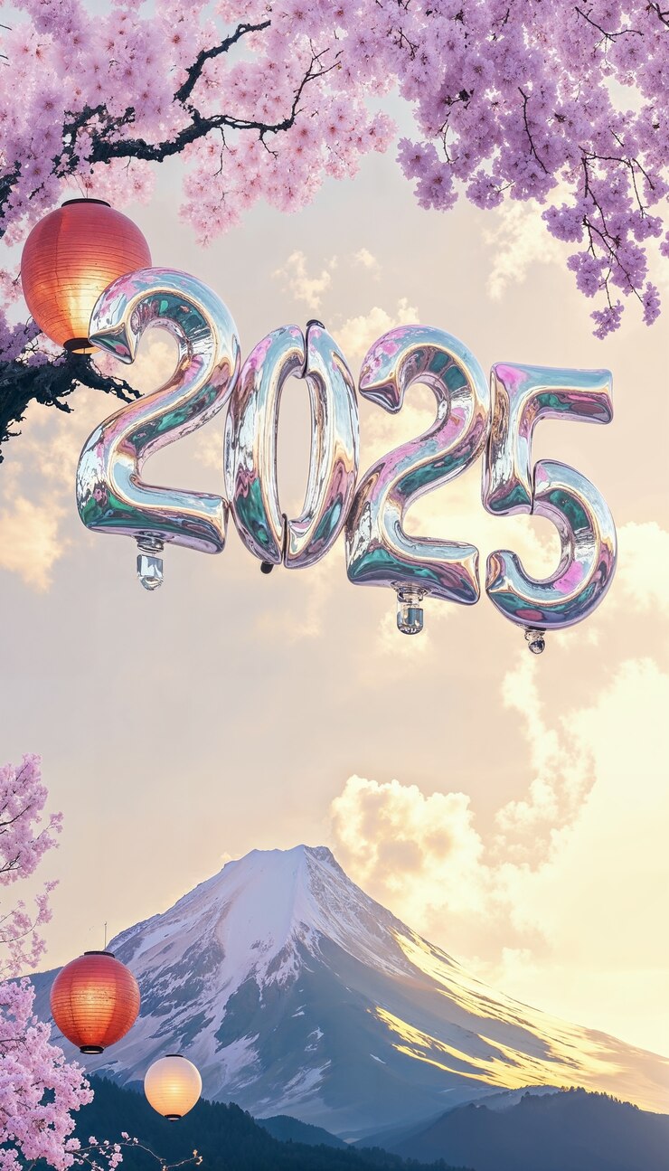 無料Photo 2025年 新年 ウォールペーパー