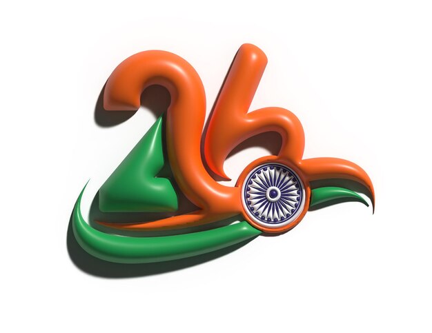 26 January Indian Republic Day Concept. Vector Illustration.