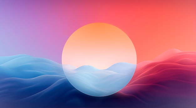 Free photo 2d graphic colorful wallpaper with grainy gradients