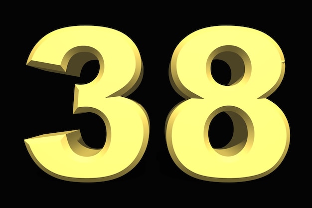 Premium Photo Number 38 premium-photo-number-38