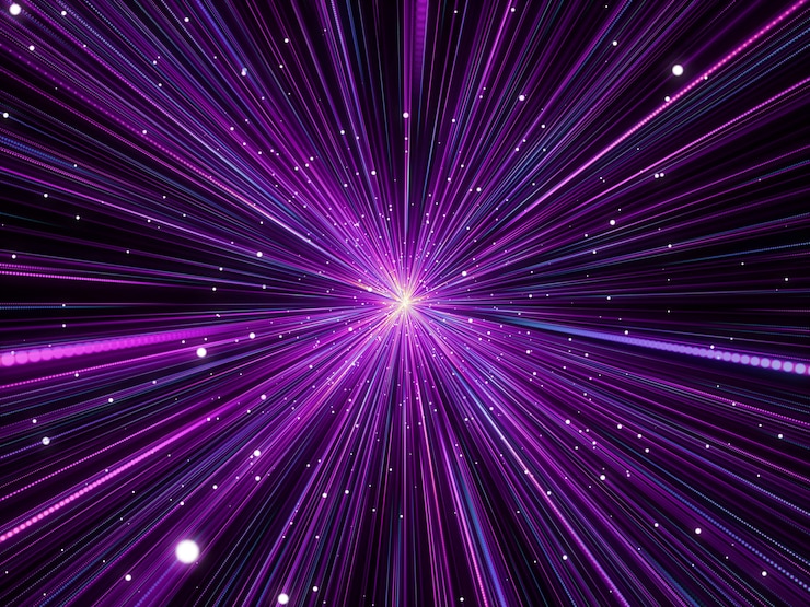 Free Photo 3d abstract background with hyperzoom space effect