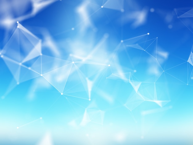 Free Photo 3d abstract background with a low poly plexus design