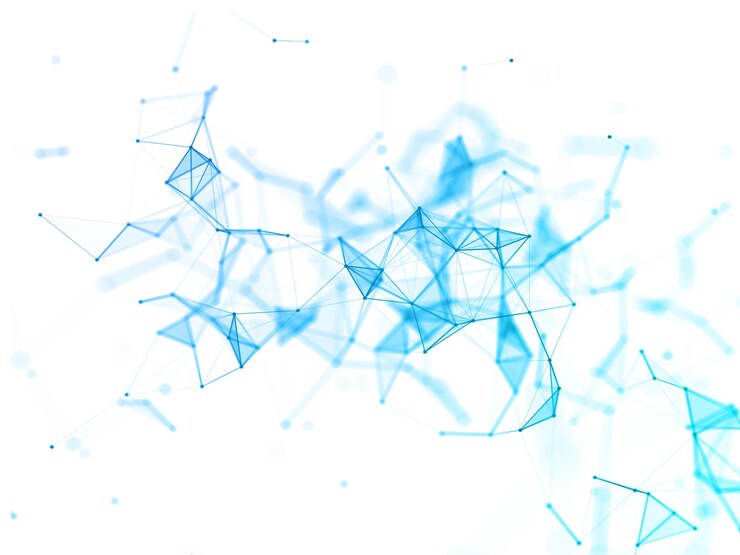 Free Photo 3d abstract background with plexus design