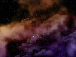 Free photo 3d abstract space sky