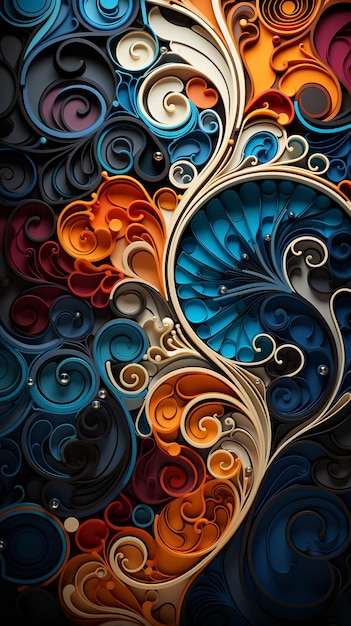 3d abstract swirl wallpaper