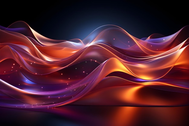 3d abstract wave background