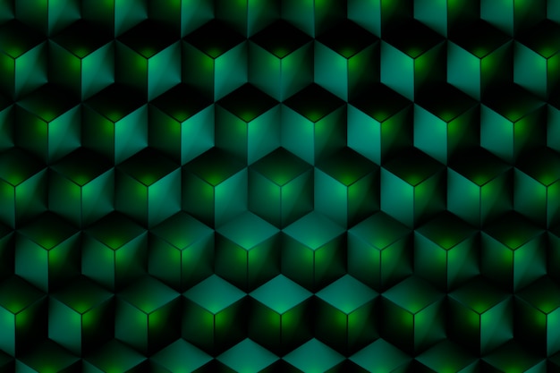 3d фон с шестиугольными формами и текстурой