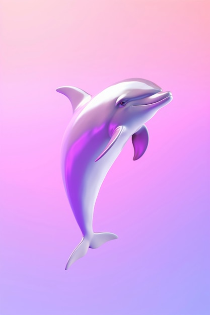 Free photo 3d beautiful dolphin