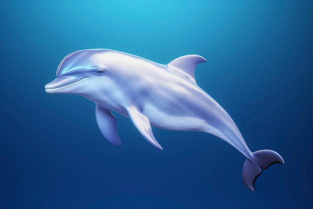 Free photo 3d beautiful dolphin