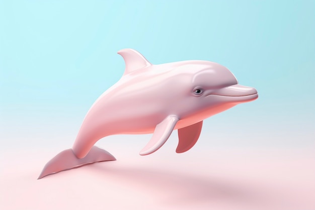 Бесплатное фото Прекрасный дельфин 3d