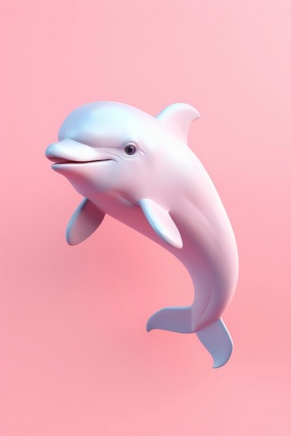 Free photo 3d beautiful dolphin