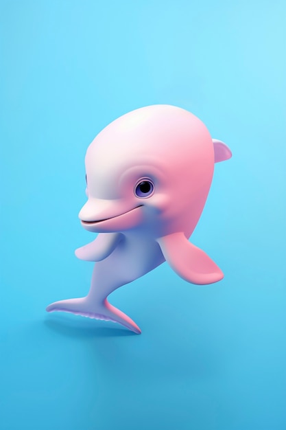 Free photo 3d beautiful dolphin