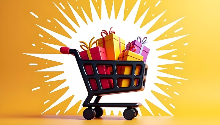 Free Photo 3d black friday celebration