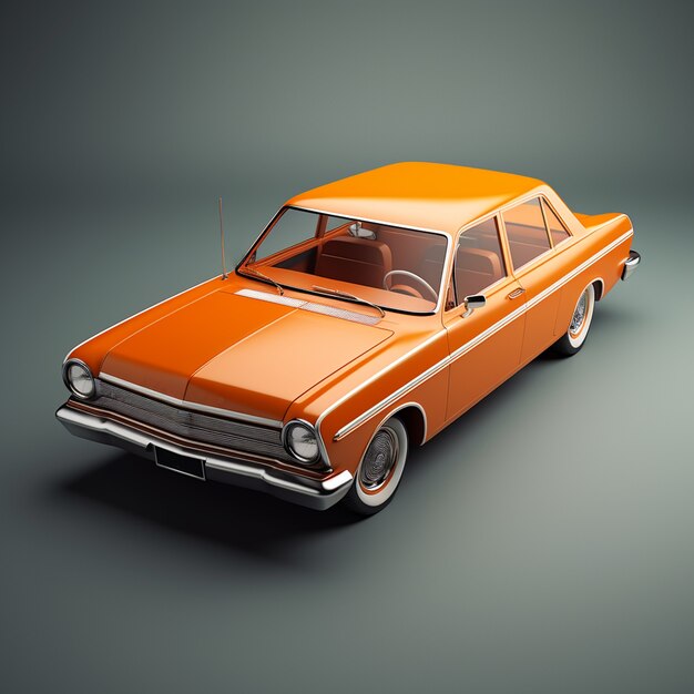 3d car with minimal background