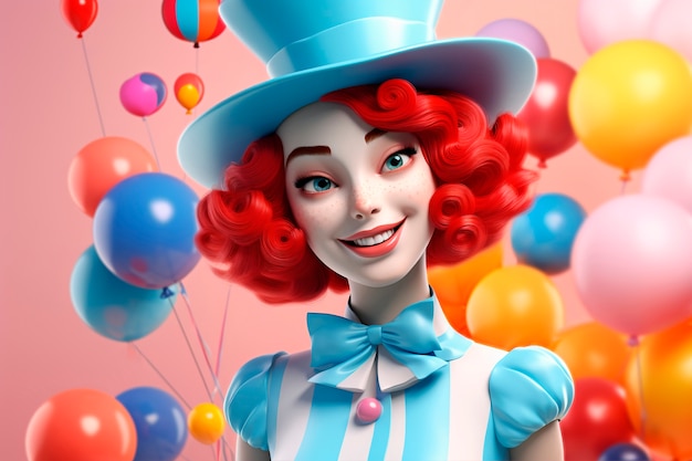 3d carnival character