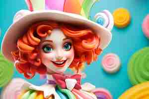 Free photo 3d carnival character