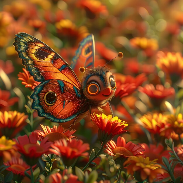 3D 애니메이션 나비