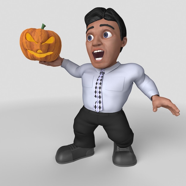 Free photo 3d cartoon business character