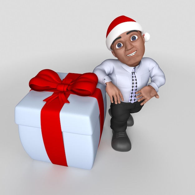 Free photo 3d cartoon business character