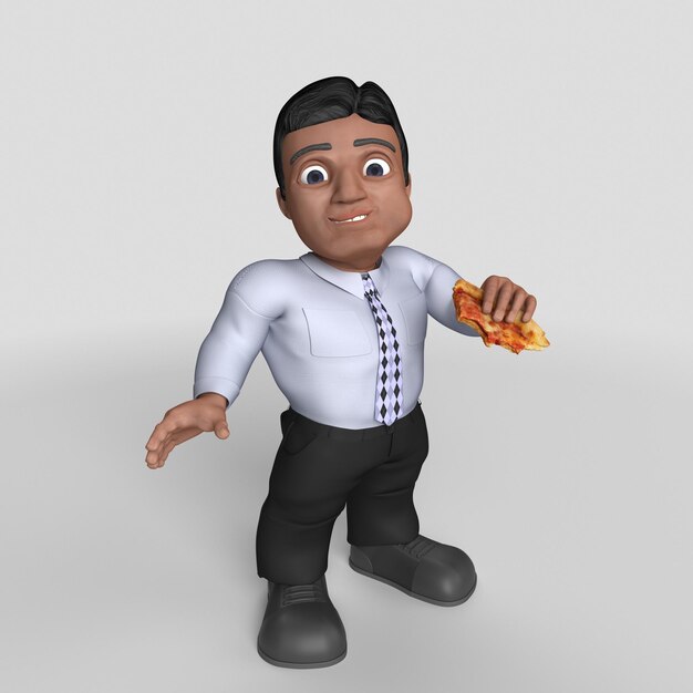 3D Cartoon Business Character