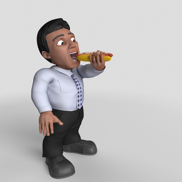 3D Cartoon Business Character