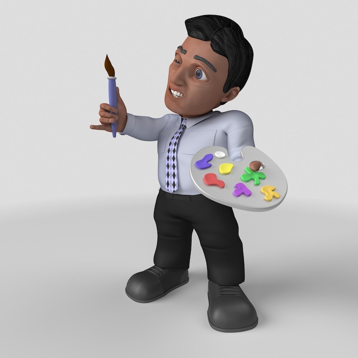 無料Photo 3 d漫画ビジネスキャラクター