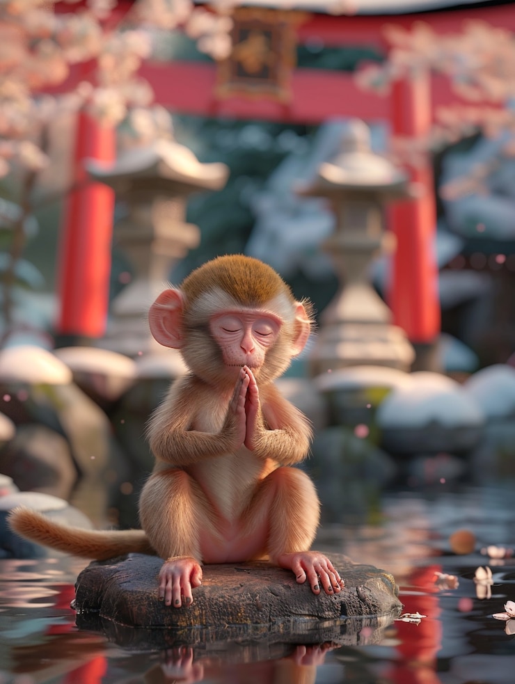 Free Photo 3d cartoon character practicing yoga and meditation