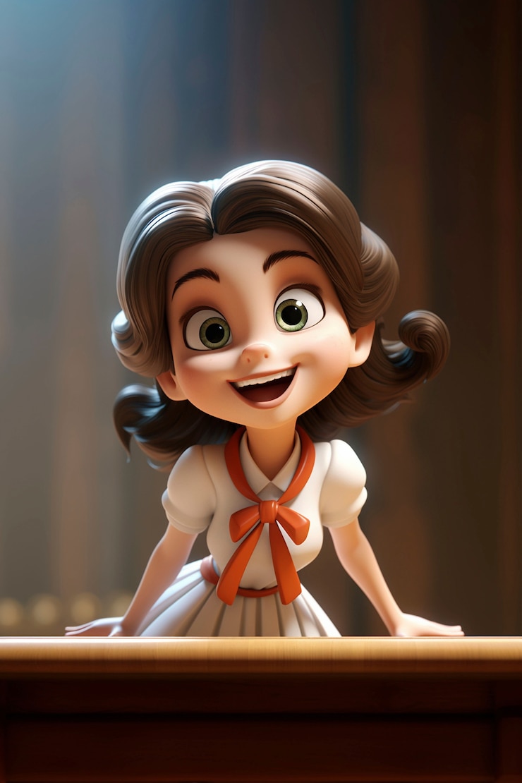 무료 Photo 3d 만화 캐릭터
