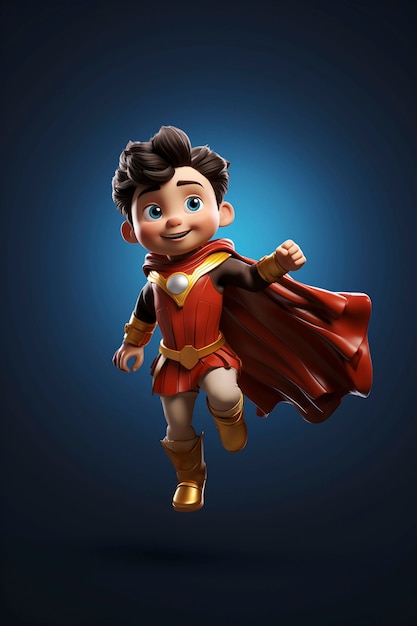 Free photo 3d cartoon character