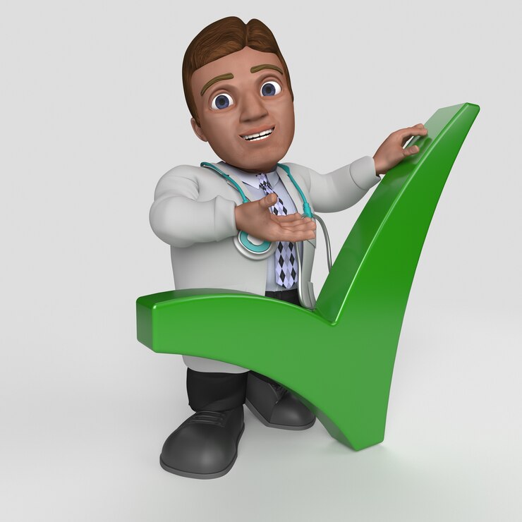 Free Photo 3d cartoon doctor character