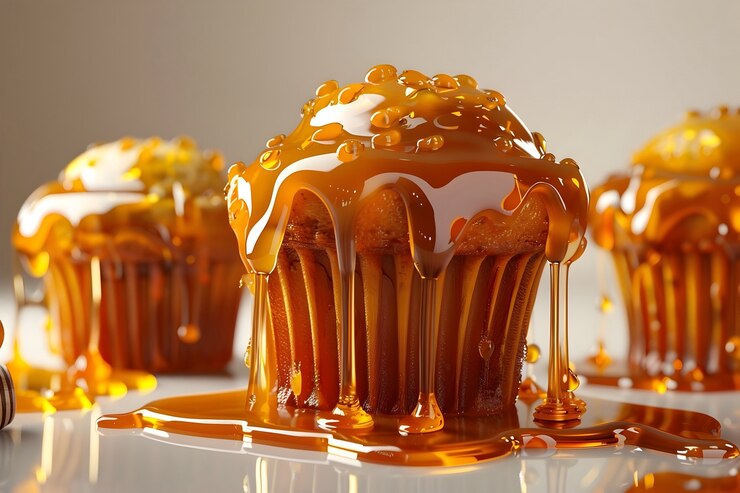 Free Photo 3d cartoon honey drips and splashes