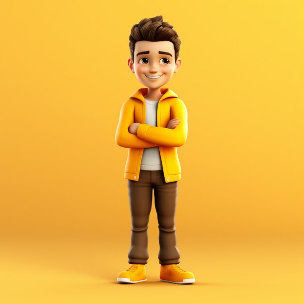 3d cartoon style character