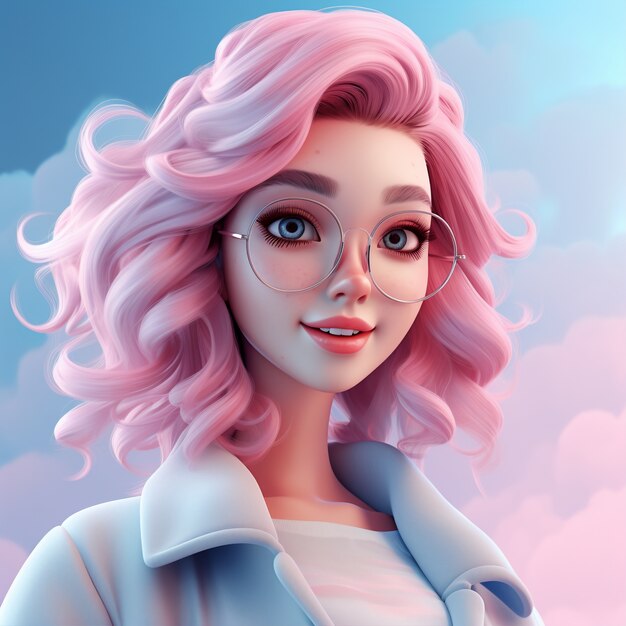 3d cartoon style character