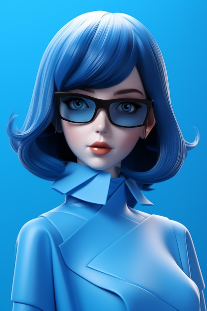 3d cartoon style character