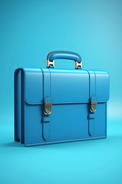 Free photo 3d cartoon view of lawyer briefcase