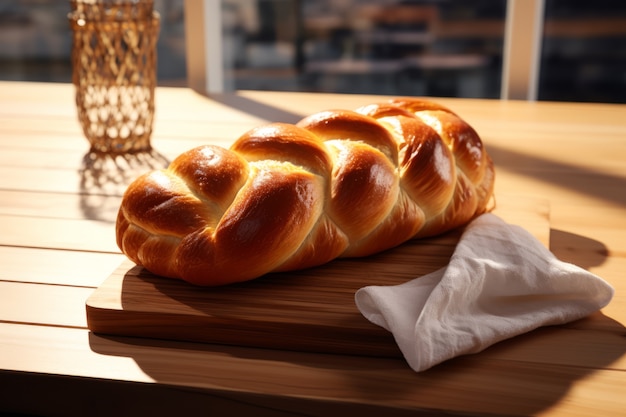 Foto gratuita 3d challah piatto per hanukkah