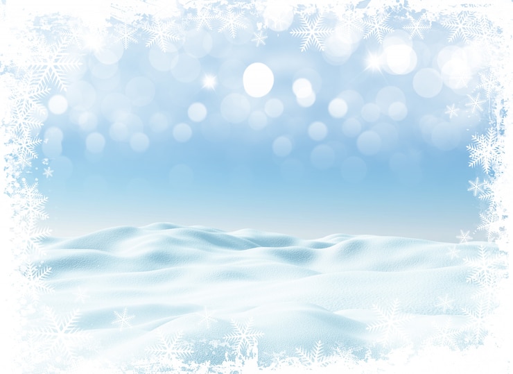 無料Photo 3dクリスマスの冬の風景