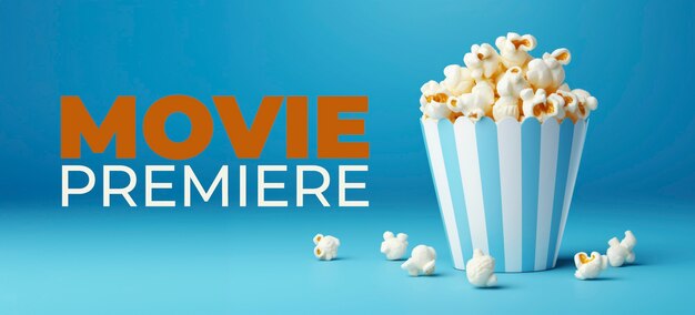 3d cinema movie premiere popcorn cup