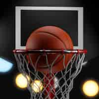 Free photo 3d composition for basketball sport