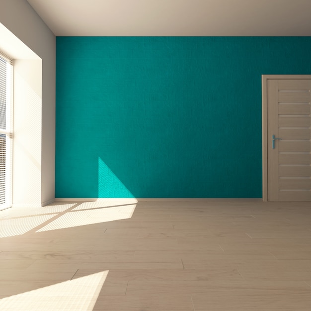 Free photo 3d contemporary empty room