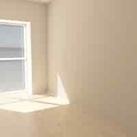 Free photo 3d contemporary empty room